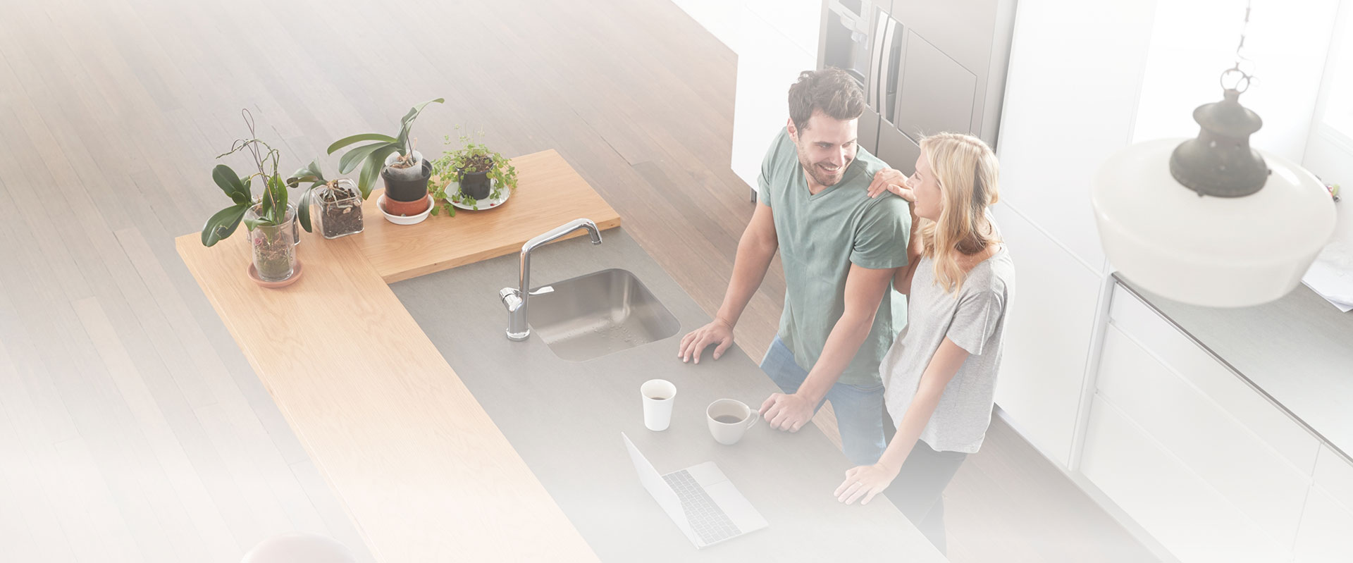 Happy Couple After Home Renovations