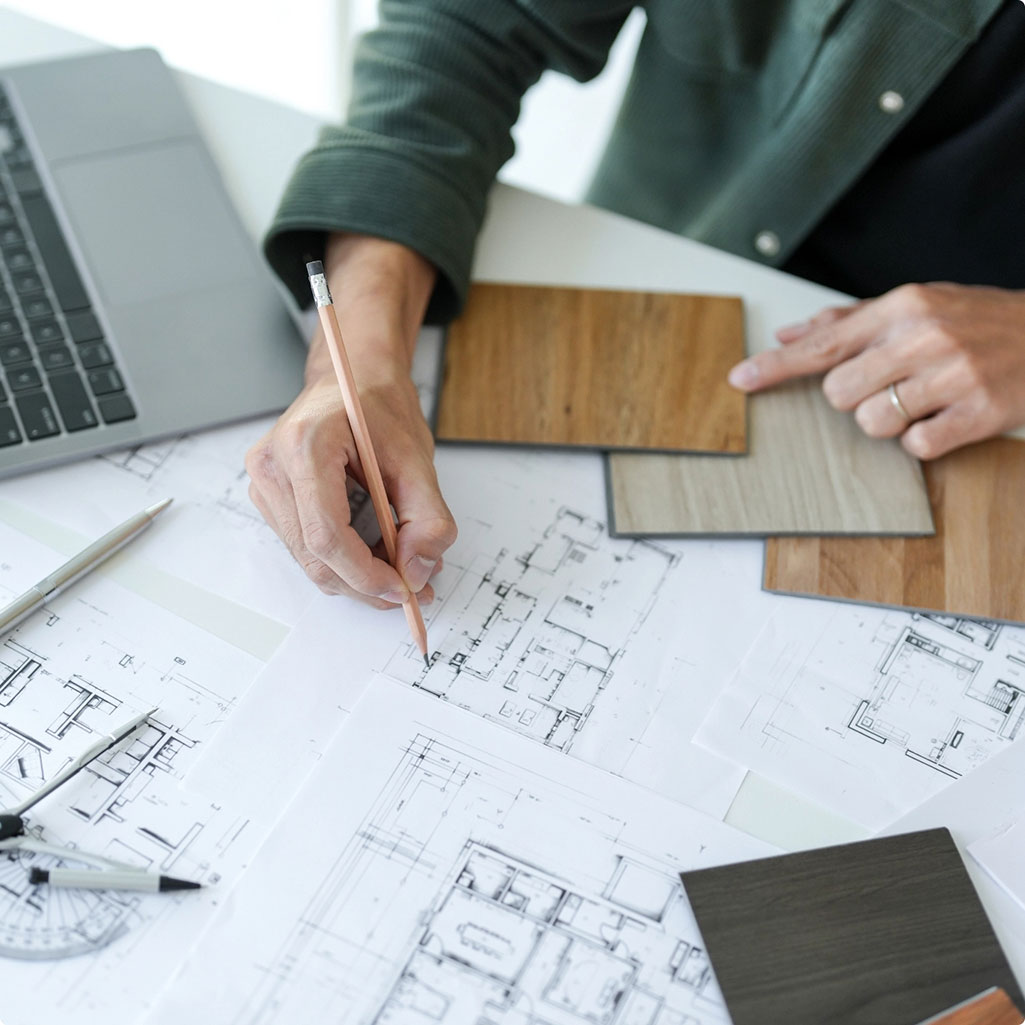 Man Guiding for Home Renovations