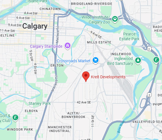 Kre8 Developments Map